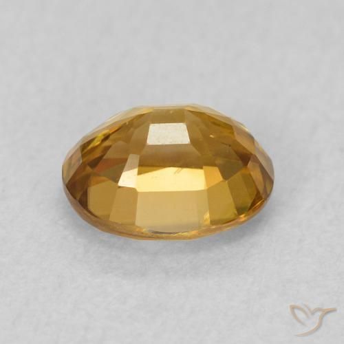 Zircone Dorato naturale da 1.07 ct, Ovale, VS