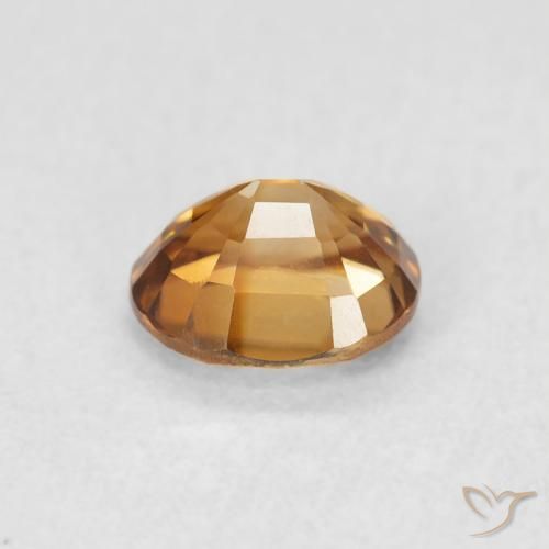 Zircone Arancio Medio naturale da 0.96 ct, Ovale, VVS