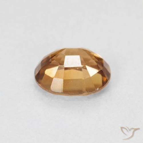 Zircone Arancio Medio naturale da 0.96 ct, Ovale, VVS