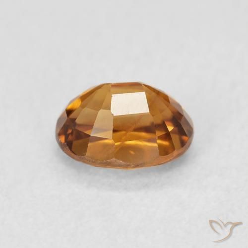 Zircone Arancio Medio naturale da 1.12 ct, Ovale, VS