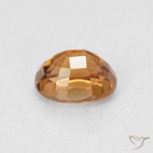 Zircone Marrone arancio naturale da 1.05 ct, Ovale, VS