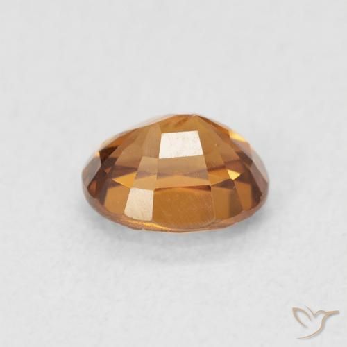 Zircone Arancio Medio naturale da 1.07 ct, Ovale, VVS-VS