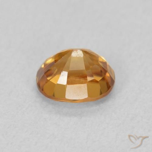 Zircone Arancia Terrosa naturale da 1.06 ct, Ovale, VVS-VS