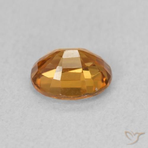 Zircone Arancia Terrosa naturale da 1.06 ct, Ovale, VVS-VS