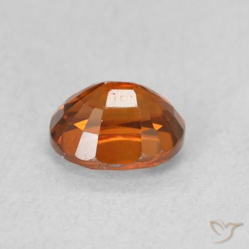 Zircone Arancione rossastra naturale da 1.15 ct, Ovale, VVS-VS