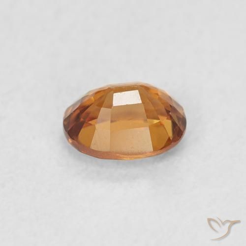 Zircone Arancio Medio naturale da 0.66 ct, Ovale, VVS