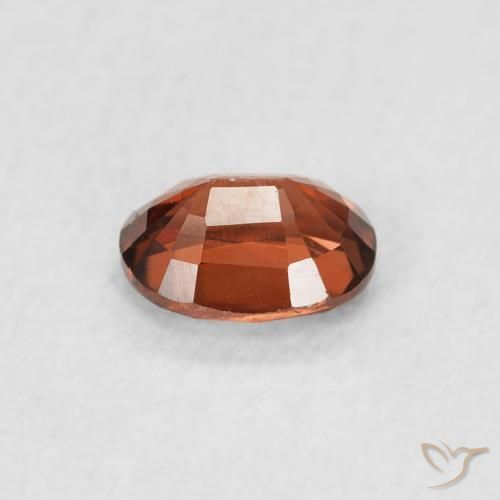 Zircone Arancia Fuoco naturale da 0.66 ct, Ovale, VVS