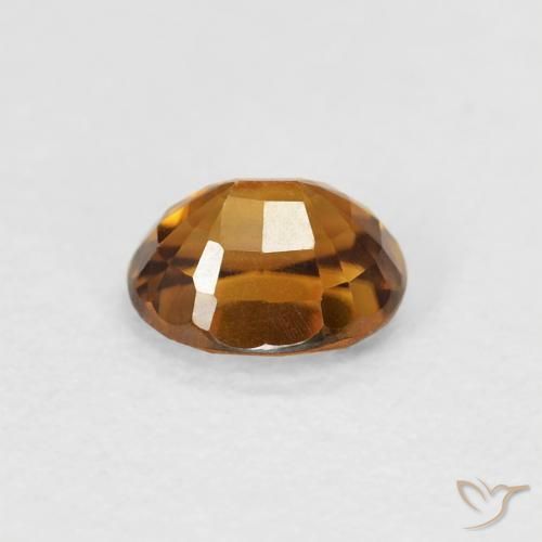 Zircone Arancio Medio naturale da 1.00 ct, Ovale, VVS-VS