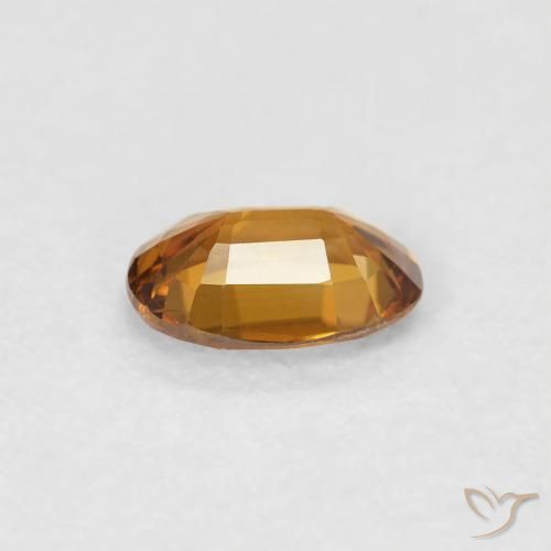 Zircone Arancio Medio naturale da 0.69 ct, Ovale, VVS-VS