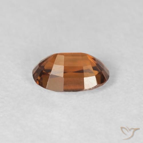 Zircone Arancio Medio naturale da 0.78 ct, Ovale, VVS