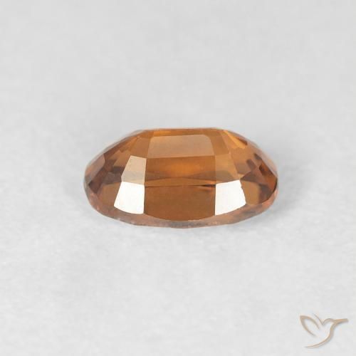 Zircone Arancio Medio naturale da 0.86 ct, Ovale, VVS