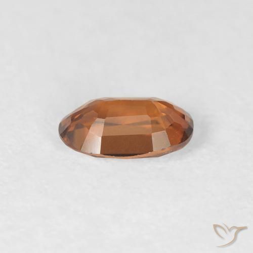 Zircone Arancio Medio naturale da 0.67 ct, Ovale, VVS
