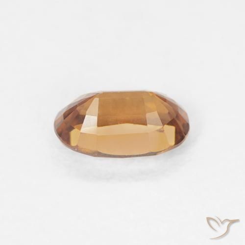 Zircone Arancio Medio naturale da 0.73 ct, Ovale, VVS
