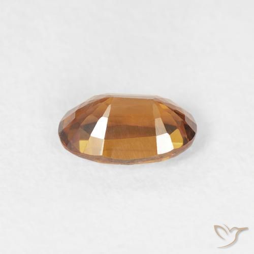 Zircone Marrone arancio naturale da 0.69 ct, Ovale, VVS