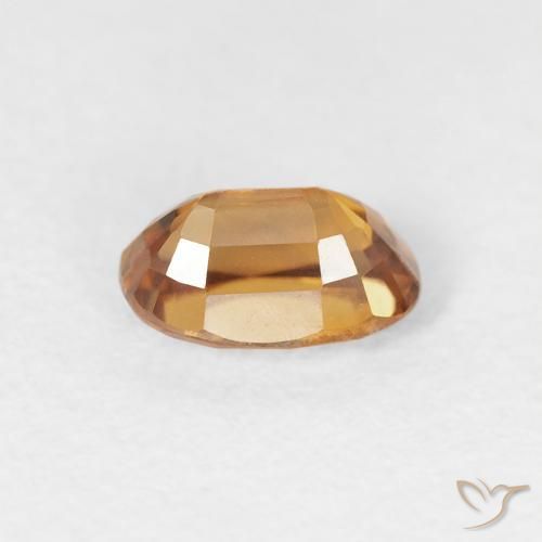 Zircone Marrone arancio naturale da 0.83 ct, Ovale, VVS