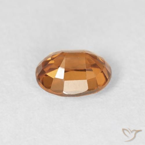 Zircone Arancio Medio naturale da 1.00 ct, Ovale, VS