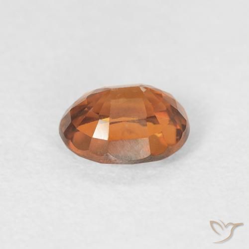 Zircone Arancio Medio naturale da 1.00 ct, Ovale, VVS-VS
