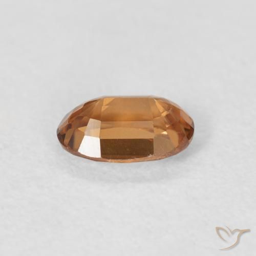 Zircone Arancio Medio naturale da 0.73 ct, Ovale, VVS