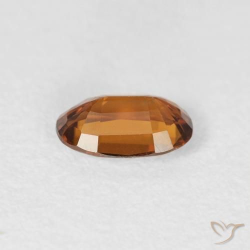 Zircone Arancione scuro naturale da 0.70 ct, Ovale, VS