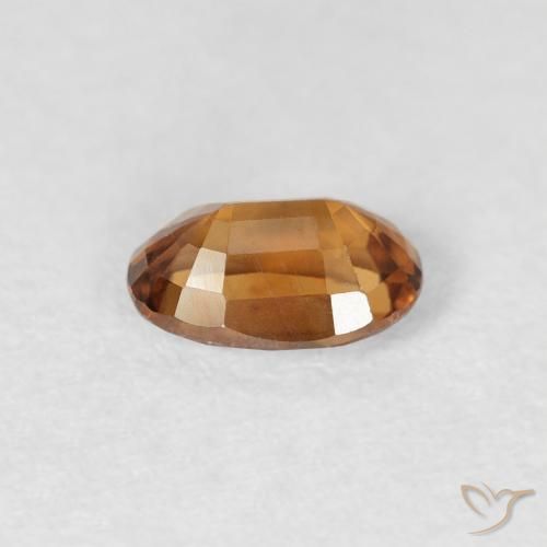 Zircone Marrone arancio naturale da 0.77 ct, Ovale, VS
