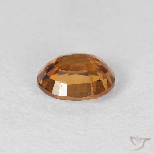 Zircone Arancio Medio naturale da 0.94 ct, Ovale, VS