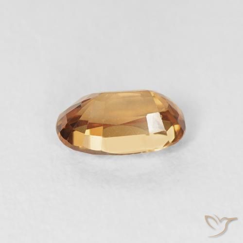 Zircone Arancio ruggine naturale da 0.76 ct, Ovale, VVS