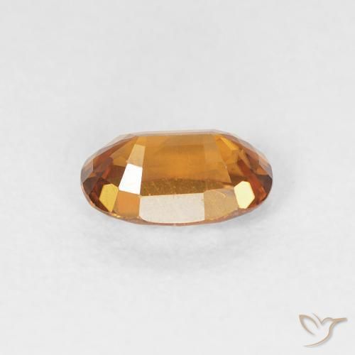 Zircone Arancio Medio naturale da 0.78 ct, Ovale, VVS
