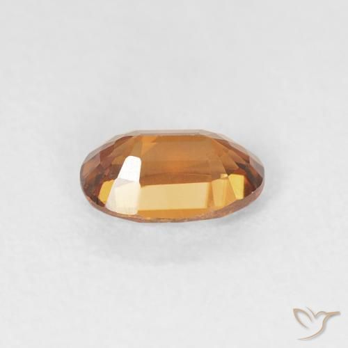 Zircone Marrone arancio naturale da 0.73 ct, Ovale, VVS