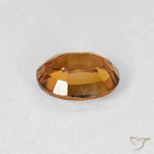 Zircone Arancio Medio naturale da 1.00 ct, Ovale, VVS-VS