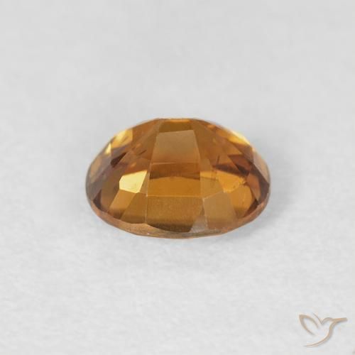 Zircone Arancio Medio naturale da 1.02 ct, Ovale, VS