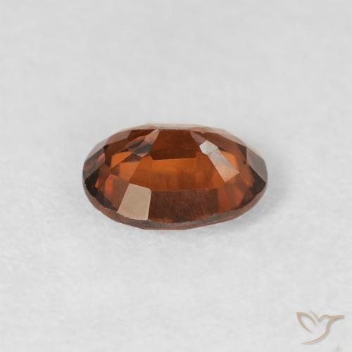 Zircone Arancio Medio naturale da 0.83 ct, Ovale, VS