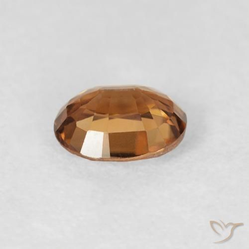 Zircone Arancio Medio naturale da 0.95 ct, Ovale, VS
