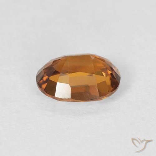 Zircone Marrone arancio naturale da 1.02 ct, Ovale, VS