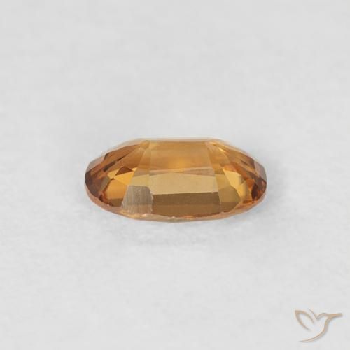 Zircone Arancio Medio naturale da 0.60 ct, Ovale, VVS-VS