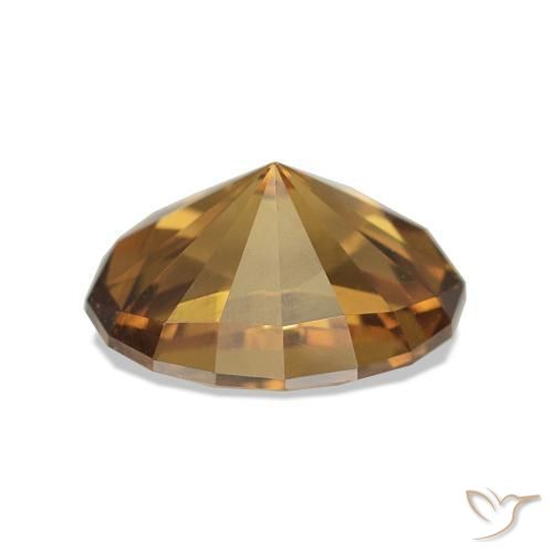 Zircone Marrone dorato naturale da 3.36 ct, Ovale, VVS-VS